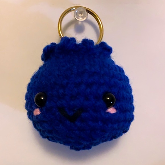 Hand Crafted Other - SALE💖Blueberry crochet keychain plush handmade